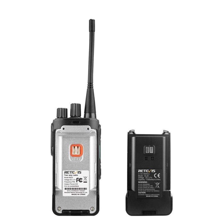 1 Pair RETEVIS RB29 FRS Free-license Two Way Radio Walkie Talkie(Black) - Handheld Walkie Talkie by RETEVIS | Online Shopping UK | buy2fix