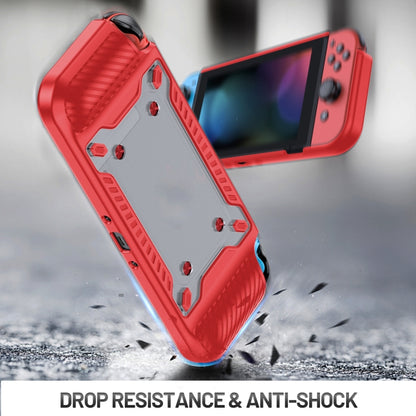 Game Handle Gamepad TPU+PC Protective Case for Switch OLED(Red) - Cases by buy2fix | Online Shopping UK | buy2fix