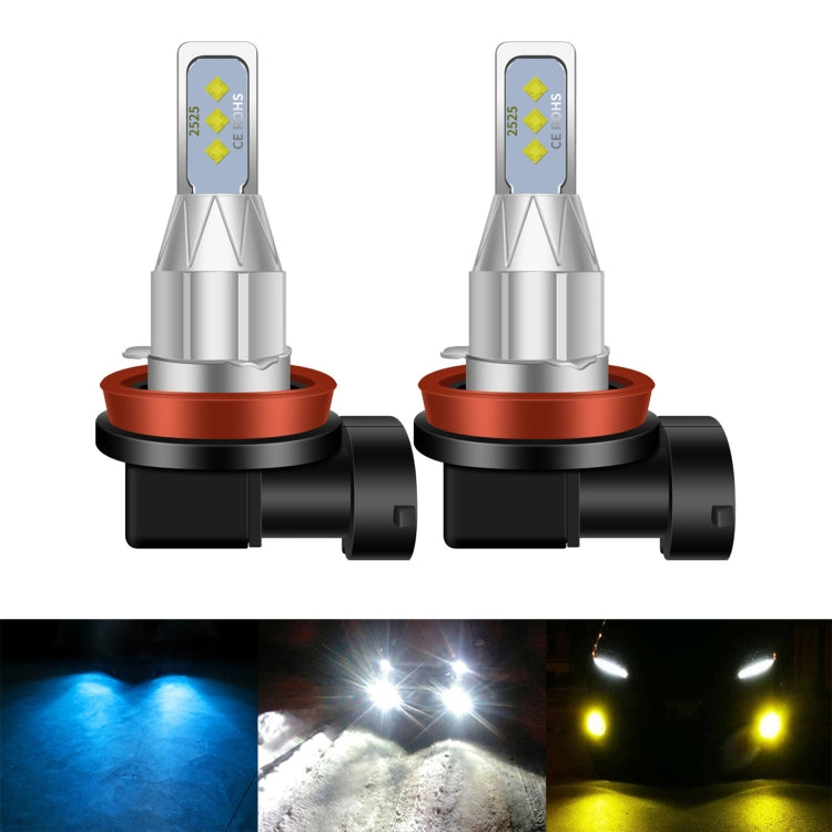 1 Pair H8 DC 12V-24V 12W 1800LM Car LED Fog Light(White Light) - In Car by buy2fix | Online Shopping UK | buy2fix