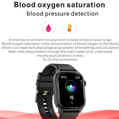 Q25 1.7 inch TFT HD Screen Smart Watch, Support Bluetooth Calling/Blood Pressure Monitoring(Blue) - Smart Wear by buy2fix | Online Shopping UK | buy2fix