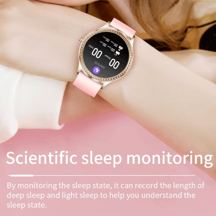 AK35 1.32 inch IPS Color Screen Smart Watch, Support Sleep Monitoring/Blood Oxygen Monitoring(Black Steel Watch Band) - Smart Wear by buy2fix | Online Shopping UK | buy2fix