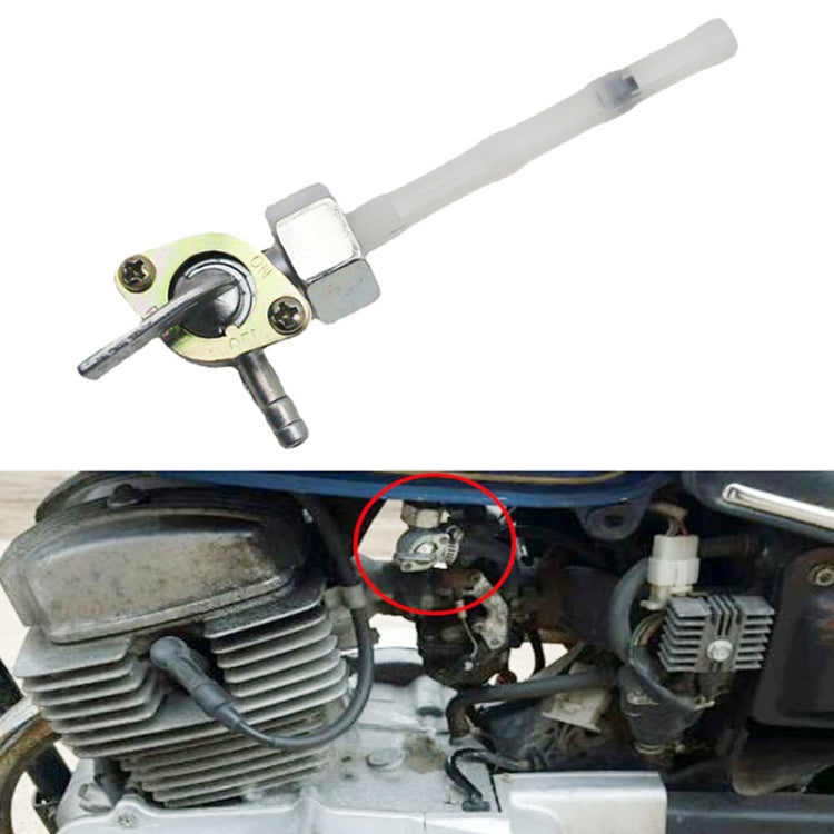 Motorcycle Fuel Tap Valve Petcock Fuel Tank Gas Switch for Honda CB400F 1977(White) - In Car by buy2fix | Online Shopping UK | buy2fix
