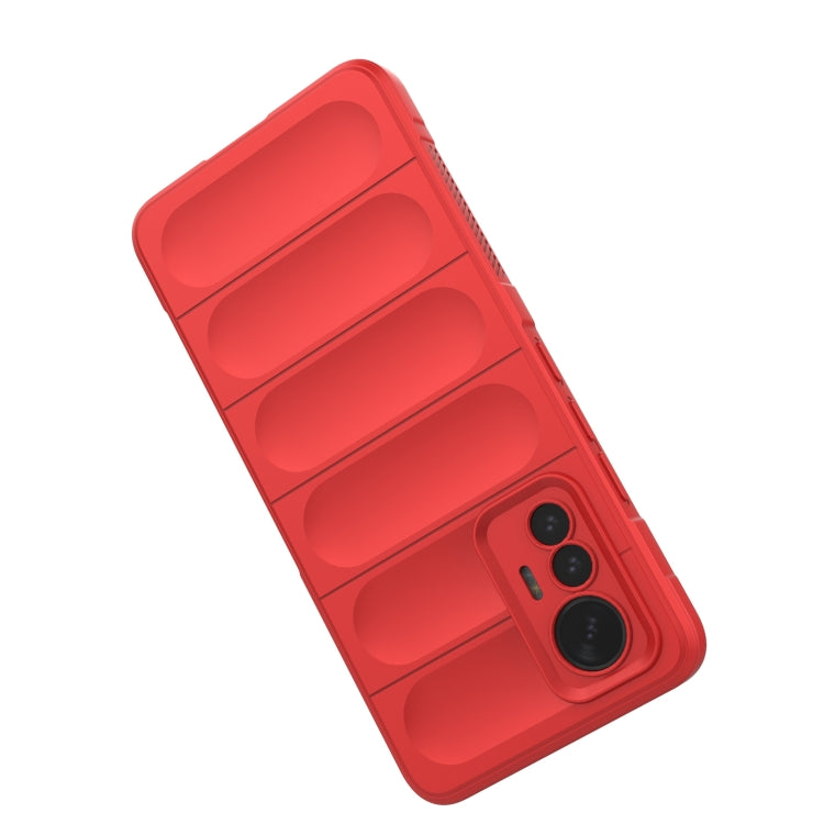 For Xiaomi 12 Lite Magic Shield TPU + Flannel Phone Case(Red) - Xiaomi Accessories by buy2fix | Online Shopping UK | buy2fix