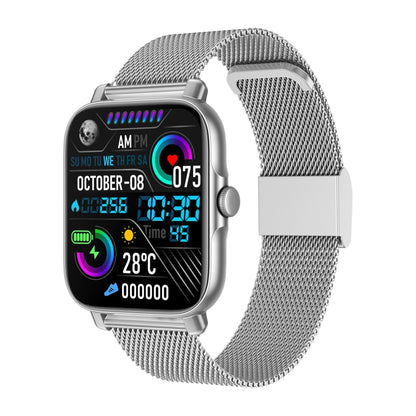 GT30 1.69 inch TFT Screen Smart Watch, Steel Bnad IP67 Waterproof Support Bluetooth Call / Multiple Sports Modes(Silver) - Smart Wear by buy2fix | Online Shopping UK | buy2fix