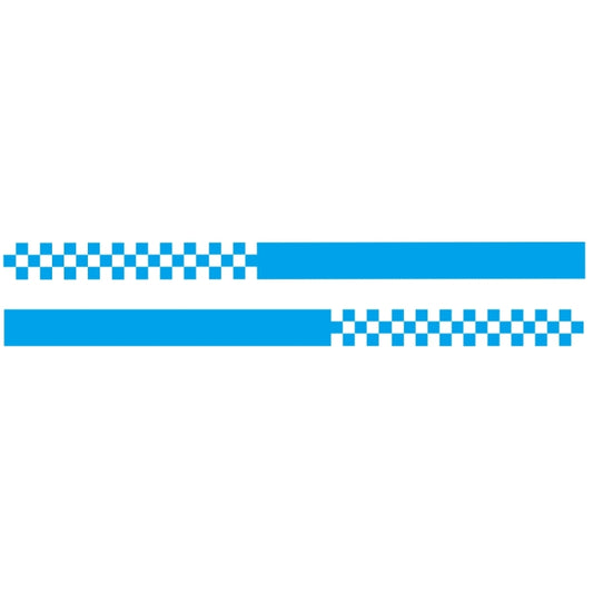 2 PCS/Set D-282 Waistline Pattern Car Modified Decorative Sticker(Blue) - In Car by buy2fix | Online Shopping UK | buy2fix
