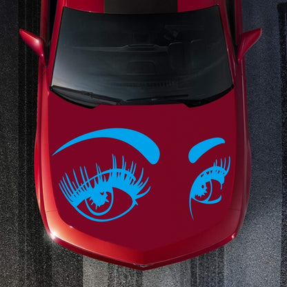 D-821 Beauty Eyes Pattern Car Modified Decorative Sticker(Blue) - In Car by buy2fix | Online Shopping UK | buy2fix