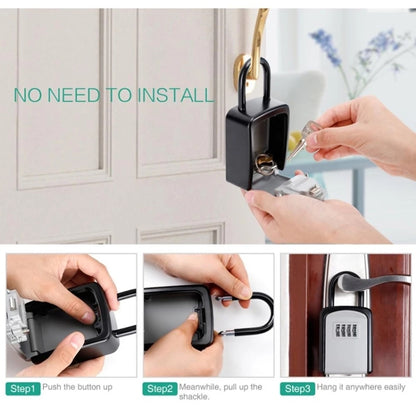 KS6500 Installation-free Hanging Decoration Key Password Box(Black) - Security by buy2fix | Online Shopping UK | buy2fix