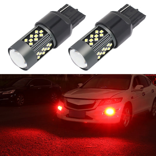 1 Pair 7440 12V 7W Continuous Car LED Fog Light(Red Light) - In Car by buy2fix | Online Shopping UK | buy2fix