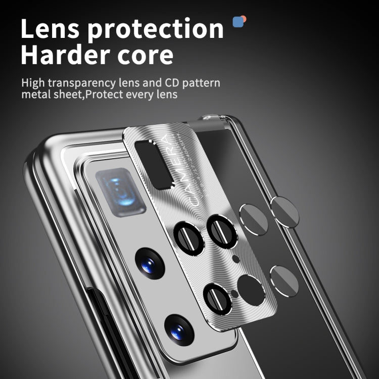 For Huawei Mate X2 Aluminum Alloy Double Hinge Shockproof Phone Protective Case(Silver) - Huawei Cases by buy2fix | Online Shopping UK | buy2fix