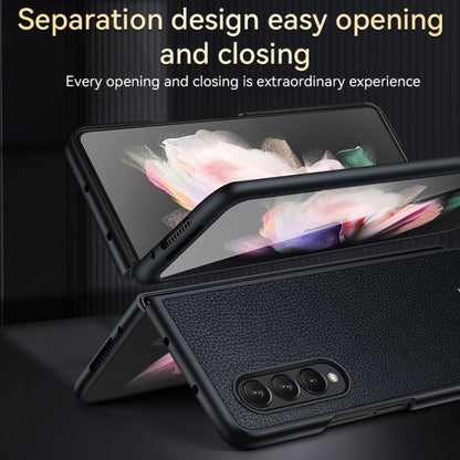 For Samsung Galaxy Z Fold4 SULADA Shockproof TPU + Handmade Leather Phone Case(Brown) - Galaxy Z Fold4 5G Cases by SULADA | Online Shopping UK | buy2fix