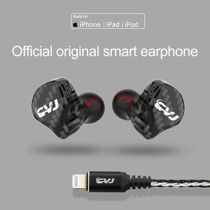 CVJ-CVM Dual Magnetic Ring Iron Hybrid Drive Fashion In-Ear Wired Earphone With Mic Version(Black) - In Ear Wired Earphone by CVJ | Online Shopping UK | buy2fix