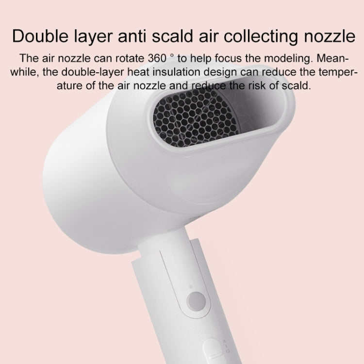 Original Xiaomi Mijia H100 Negative Ion Portable Electric Hair Dryer, US Plug(White) - Home & Garden by Xiaomi | Online Shopping UK | buy2fix