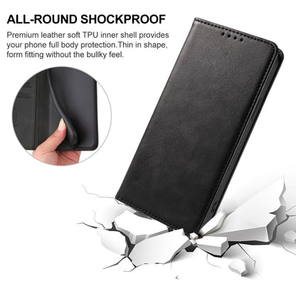 For Xiaomi Redmi 9A Sport Magnetic Closure Leather Phone Case(Black) - Xiaomi Cases by buy2fix | Online Shopping UK | buy2fix