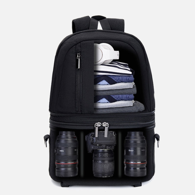 CADeN D30 Detachable Dual Uses Professional SLR Camera Backpack Shockproof Bags(Black) - Camera Accessories by CADeN | Online Shopping UK | buy2fix