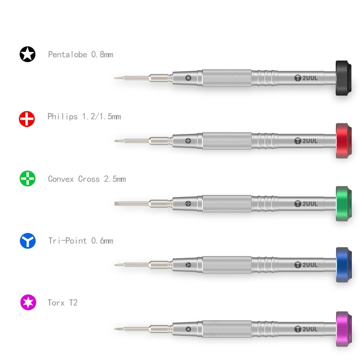 2UUL Tri-point 0.6mm Colorful Flyshaft Screwdriver - Repair & Spare Parts by 2UUL | Online Shopping UK | buy2fix