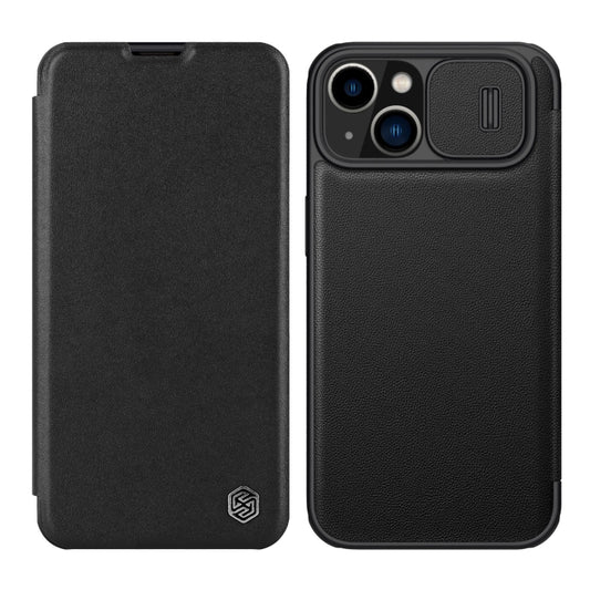 For iPhone 14 Plus  NILLKIN QIN Series Pro Leather Phone Case(Black) - iPhone 14 Plus Cases by NILLKIN | Online Shopping UK | buy2fix