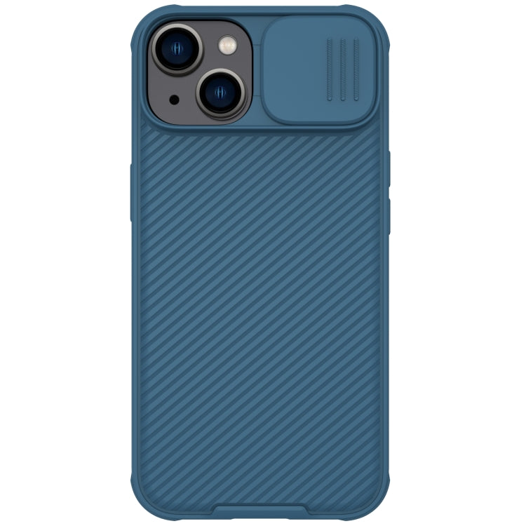 For iPhone 14 NILLKIN CamShield Pro Protective Phone Case(Blue) - iPhone 14 Cases by NILLKIN | Online Shopping UK | buy2fix