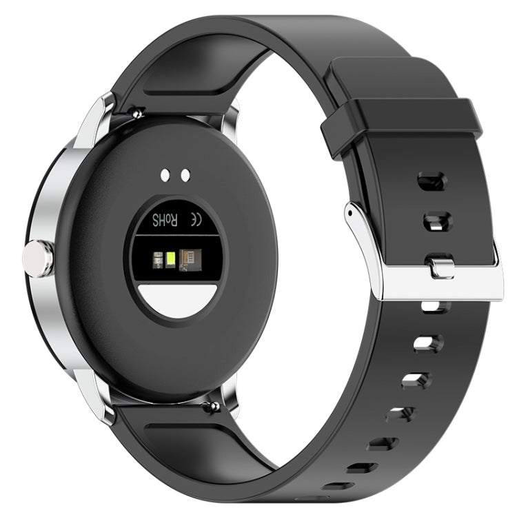 KS02 1.32 Inch Smart Watch Supports Blood Glucose Detection, Blood Pressure Detection, Blood Oxygen Detection(Silver+Black) - Smart Wear by buy2fix | Online Shopping UK | buy2fix