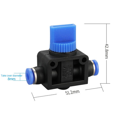 HVFF-10 LAIZE Manual Valve Pneumatic Quick Fitting Connector -  by LAIZE | Online Shopping UK | buy2fix