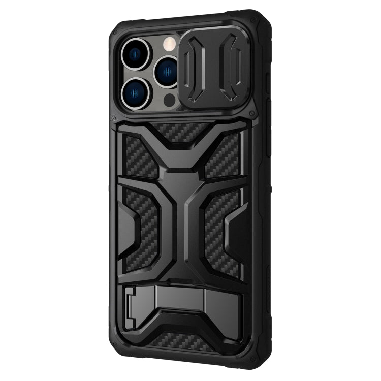 For iPhone 14 Pro Max NILLKIN Sliding Camera Cover Design TPU + PC Magnetic Phone Case(Black) - iPhone 14 Pro Max Cases by NILLKIN | Online Shopping UK | buy2fix