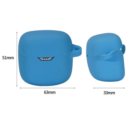 For JBL Tune Flex Earphone Silicone Protective Case(Light Blue) - JBL Earphone Case by buy2fix | Online Shopping UK | buy2fix