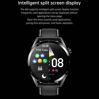Ochstin 5HK3 Plus 1.36 inch Round Screen Bluetooth Smart Watch, Strap:Silicone(Black) - Smart Wear by OCHSTIN | Online Shopping UK | buy2fix