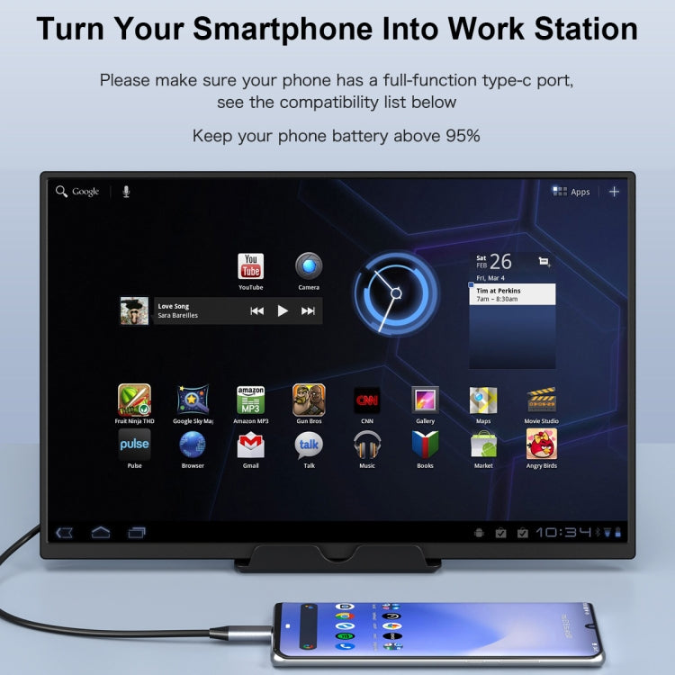 GMK KD4 14 inch HDR 1080P IPS Screen Portable Monitor(EU Plug) - LCD Monitors by GMKtec | Online Shopping UK | buy2fix