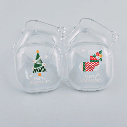 For Samsung Galaxy Buds Live Christmas Transparent TPU Earphone Case(Christmas Socks) - Samsung Earphone Case by buy2fix | Online Shopping UK | buy2fix