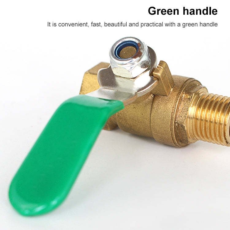 LAIZE Pneumatic Hose Connector Thickened Brass Ball Valve, Size:Inside and Outside 2 Point 1/4 inch -  by LAIZE | Online Shopping UK | buy2fix