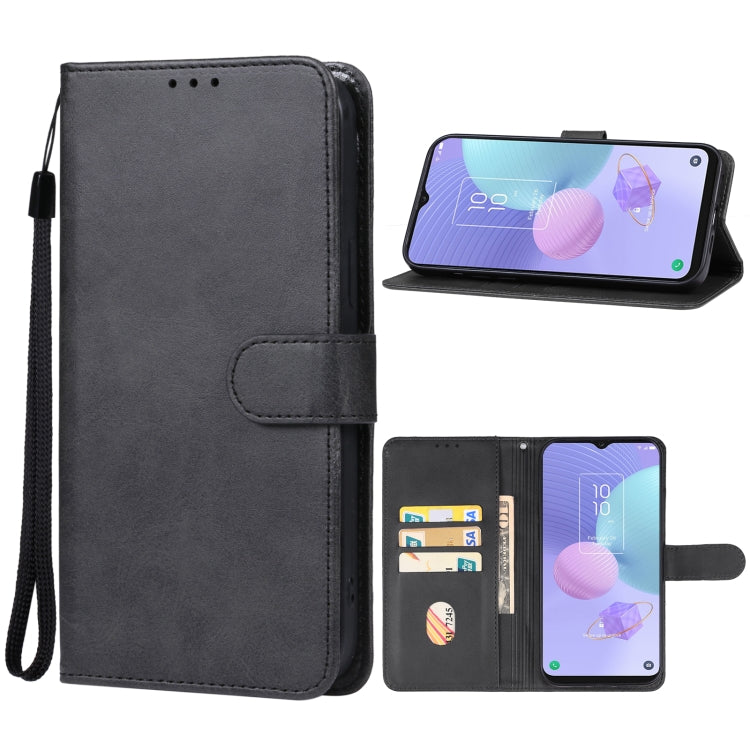 For TCL 405 / 406 / T506D Leather Phone Case(Black) - More Brand by buy2fix | Online Shopping UK | buy2fix