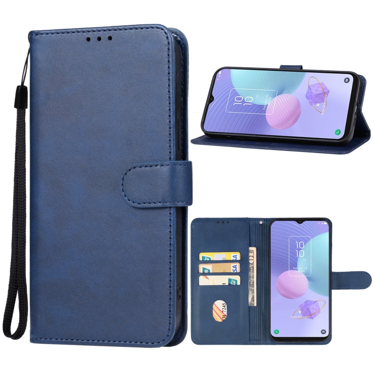 For TCL 405 / 406 / T506D Leather Phone Case(Blue) - More Brand by buy2fix | Online Shopping UK | buy2fix