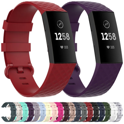 Color Buckle TPU Wrist Strap Watch Band for Fitbit Charge 4 / Charge 3 / Charge 3 SE, Size: S(Black) - Smart Wear by buy2fix | Online Shopping UK | buy2fix