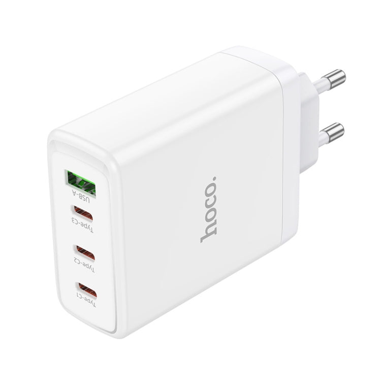 hoco N31 Leader PD 100W USB+Three USB-C/Type-C Interface Fast Charger, EU Plug(White) -  by hoco | Online Shopping UK | buy2fix