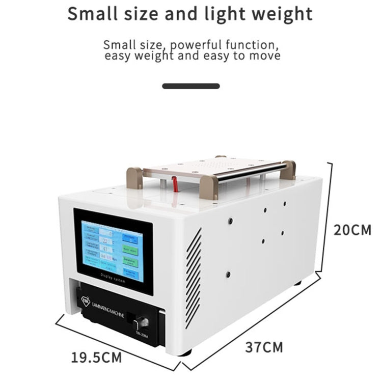 TBK 208M 3 in 1 Mini LCD Touch Screen Vacuum Laminating Bubble Remover Machine, Plug:UK Plug - Defoaming Equipment by TBK | Online Shopping UK | buy2fix