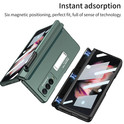 For Samsung Galaxy Z Fold3 5G GKK Full Coverage Magnetic Fold Hinge Shockproof Phone Case with Pen Slots(Grey) - Galaxy Phone Cases by GKK | Online Shopping UK | buy2fix