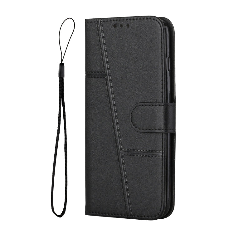 For Xiaomi 13 Pro Stitching Calf Texture Buckle Leather Phone Case(Black) - 13 Pro Cases by buy2fix | Online Shopping UK | buy2fix