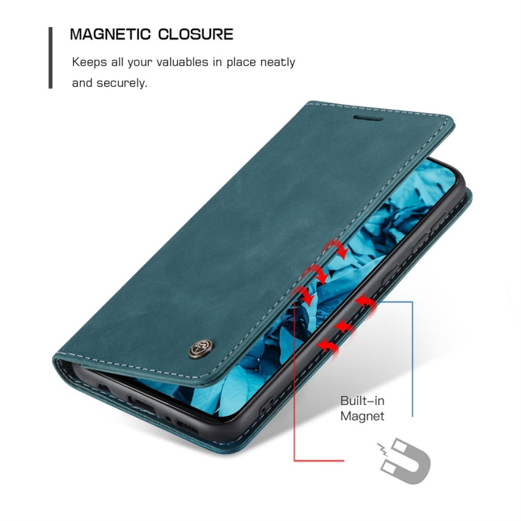 For Galaxy M31 CaseMe-013 Multifunctional Horizontal Flip Leather Case with Card Slot & Holder & Wallet(Blue) - Samsung Accessories by CaseMe | Online Shopping UK | buy2fix