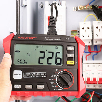 HABOTEST HT5910 Leakage Switch & Loop Resistance Tester - Battery & Resistance Tester by HABOTEST | Online Shopping UK | buy2fix