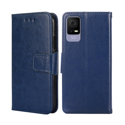 For TCL 405 / 406 / 408 Crystal Texture Leather Phone Case(Royal Blue) - More Brand by buy2fix | Online Shopping UK | buy2fix