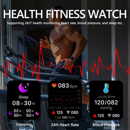 PG333 1.91 inch Waterproof Smart Sports Watch Support Heart Rate Monitoring / Blood Pressure Monitoring(Green) - Smart Wear by buy2fix | Online Shopping UK | buy2fix