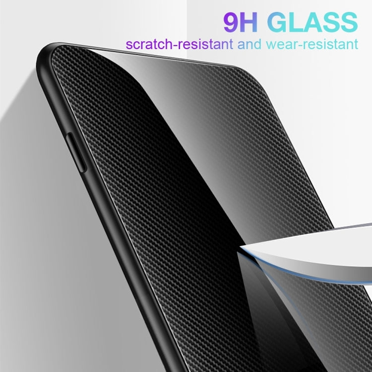 For Samsung Galaxy A14 5G Texture Gradient Glass TPU Phone Case(Black) - Galaxy Phone Cases by buy2fix | Online Shopping UK | buy2fix