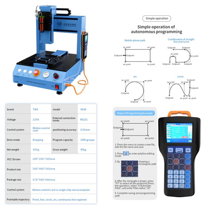 TBK 983B Multifunction Automatic Dispensing Machine for UV Glue(US Plug) - Others by TBK | Online Shopping UK | buy2fix