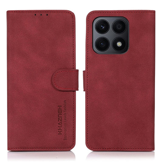 For Honor X8a 4G KHAZNEH Matte Texture Leather Phone Case(Red) - Honor Cases by buy2fix | Online Shopping UK | buy2fix