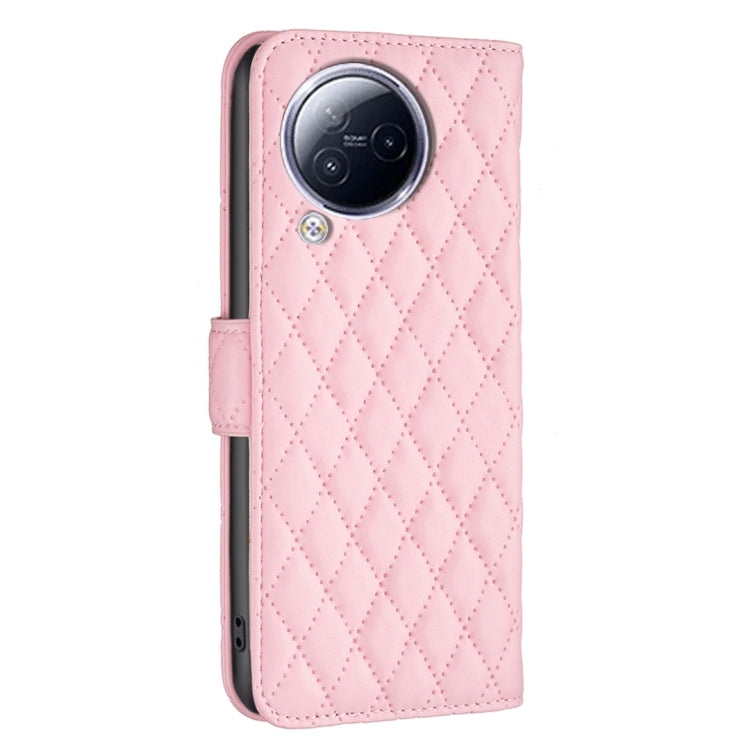 For Xiaomi Civi 3 5G Diamond Lattice Wallet Leather Flip Phone Case(Pink) - Xiaomi Cases by buy2fix | Online Shopping UK | buy2fix