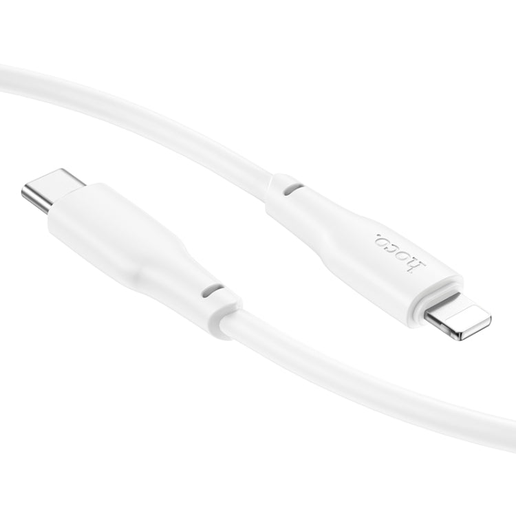 hoco X93 PD 20W USB-C/Type-C to 8 Pin Data Cable, Length:2m(White) - 2 in 1 Cable by hoco | Online Shopping UK | buy2fix
