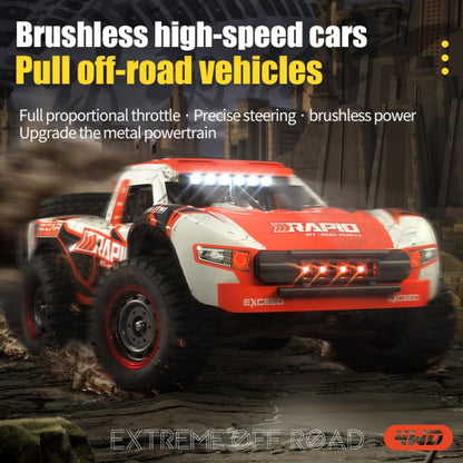 JJR/C Q130 Full-scale Brushless Four-wheel Drive High-speed Pickup RC Car(Orange) - RC Cars by JJR/C | Online Shopping UK | buy2fix