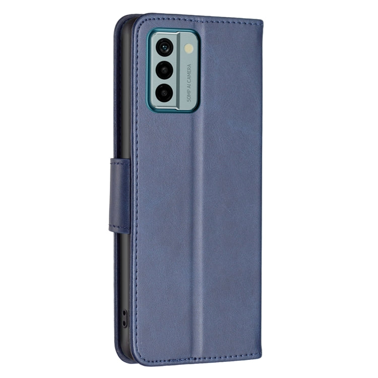 For Nokia G22 Lambskin Texture Leather Phone Case(Blue) - Nokia Cases by buy2fix | Online Shopping UK | buy2fix