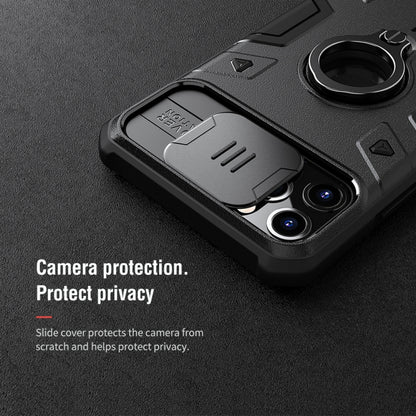 For iPhone 11 Pro Max NILLKIN Shockproof CamShield Armor Protective Case with Invisible Ring Holder(Black) - Apple Accessories by NILLKIN | Online Shopping UK | buy2fix
