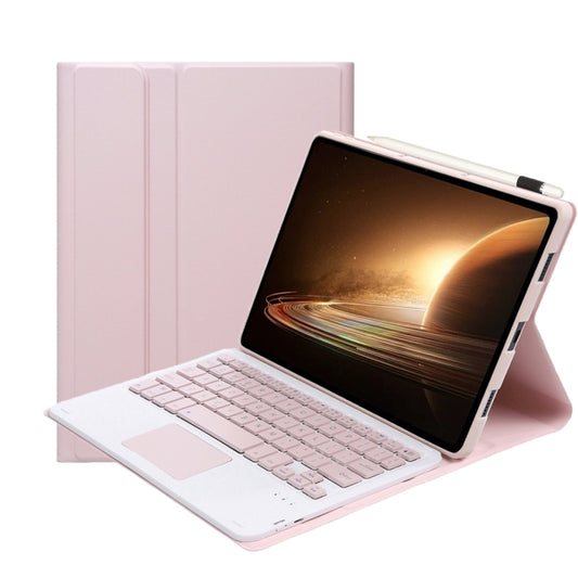 For OPPO Pad 2 11.61 inch 2023 OP13-A Lambskin Texture Ultra-thin Detachable Bluetooth Keyboard Leather Case with Touchpad(Pink) - Others Keyboard by buy2fix | Online Shopping UK | buy2fix