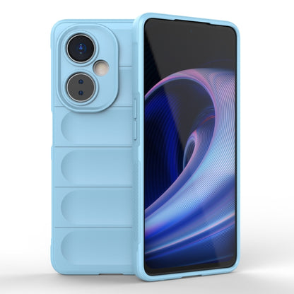 For OnePlus Nord CE 3 Magic Shield TPU + Flannel Phone Case(Light Blue) - OnePlus Cases by buy2fix | Online Shopping UK | buy2fix